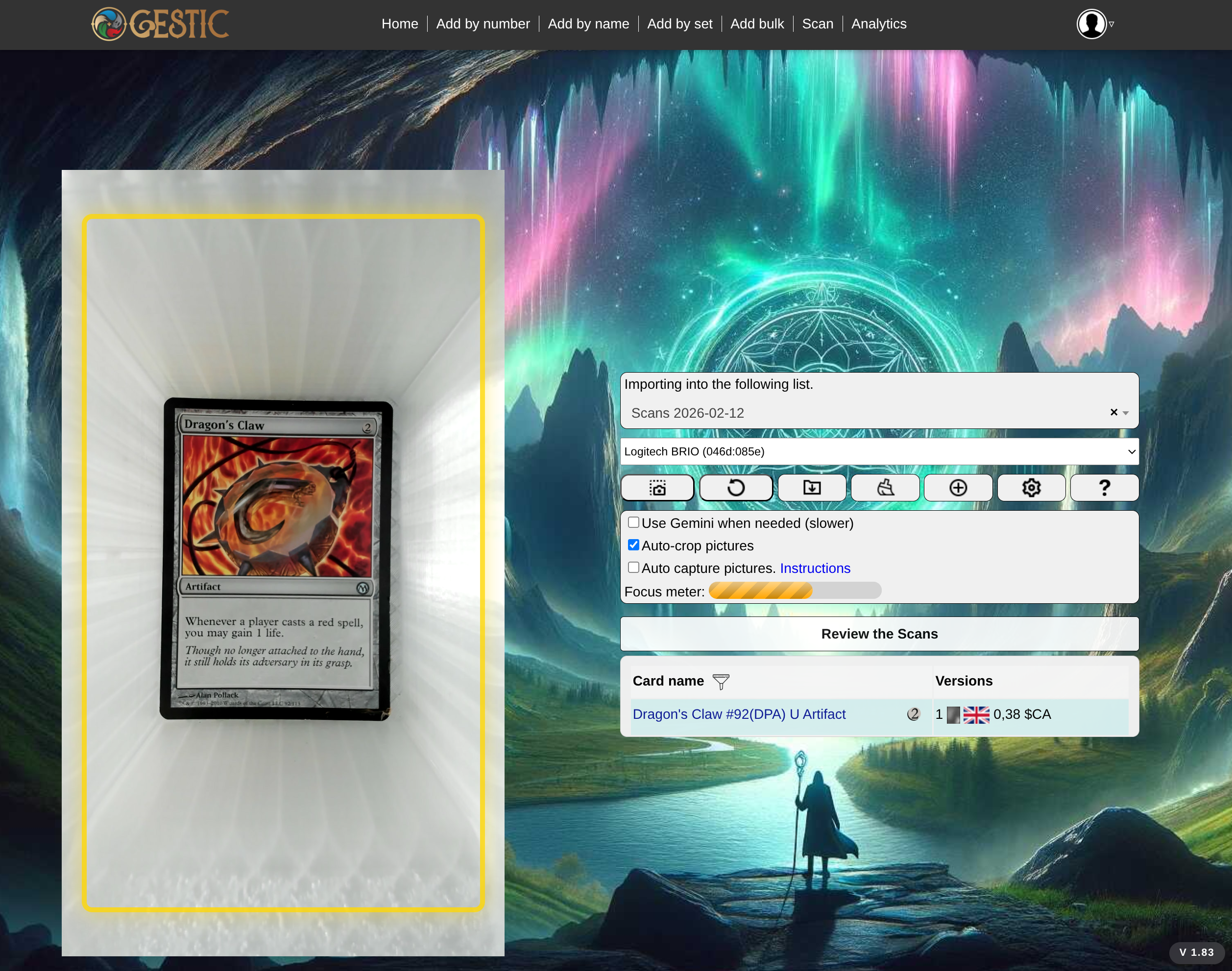 Gestic High-Speed Scanner